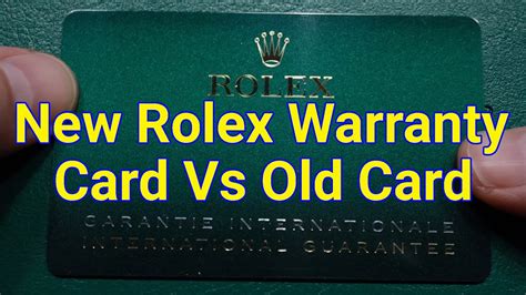 rolex warranty card replacement